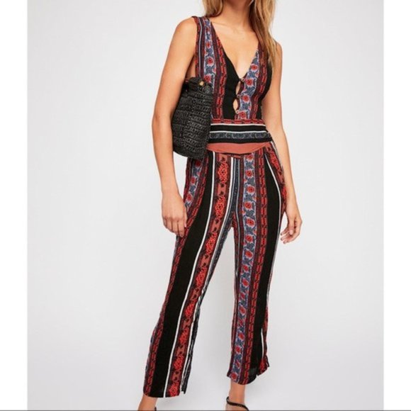Free people all shook up jumpsuit Clearance